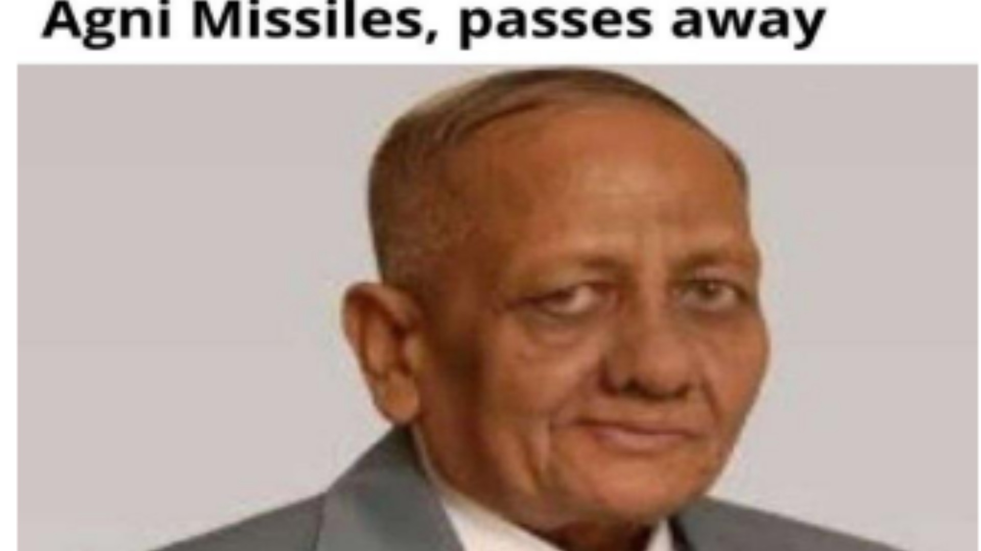 அக்னி ஏவுகணைகளின் தந்தை