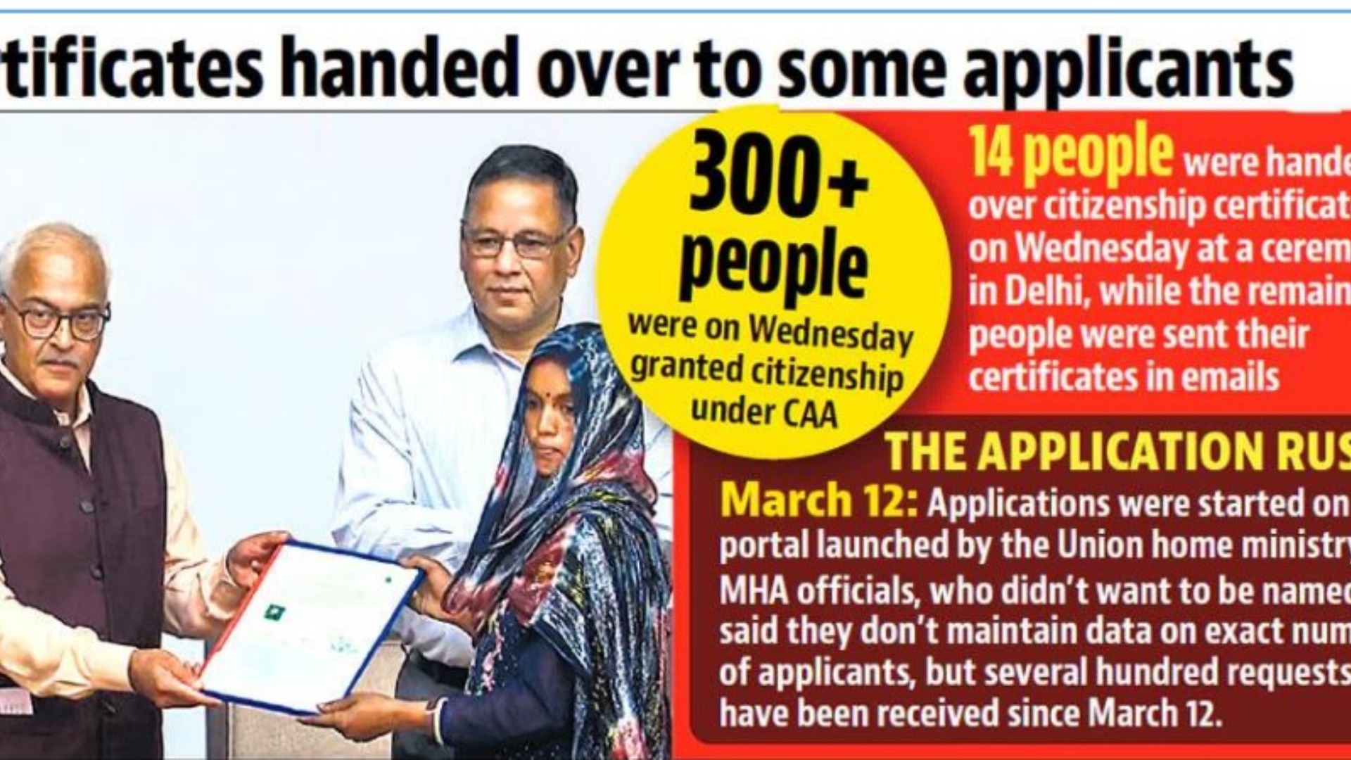 குடியுரிமைத் திருத்தச் சட்டத்தின் கீழ் இந்தியக் குடியுரிமை