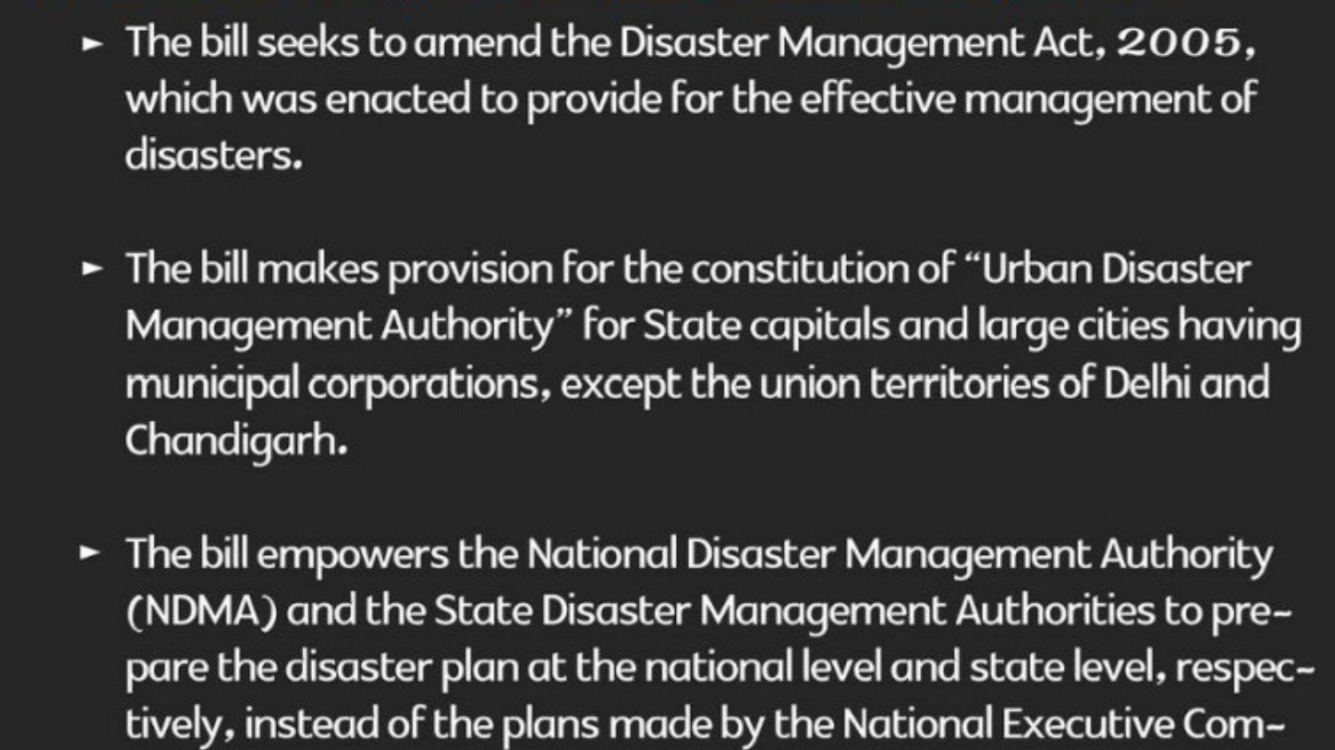 Disaster Management (Amendment) Bill 2024