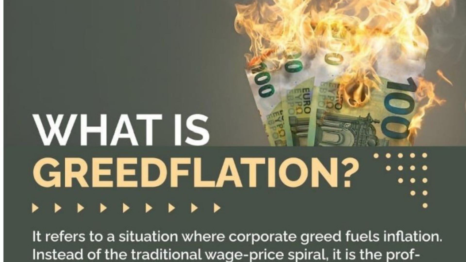 Greedflation theory