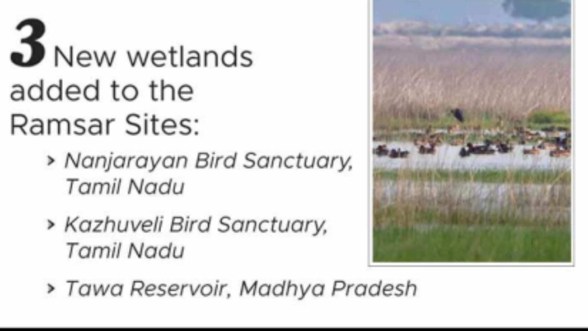 New Ramsar sites 2024 - India