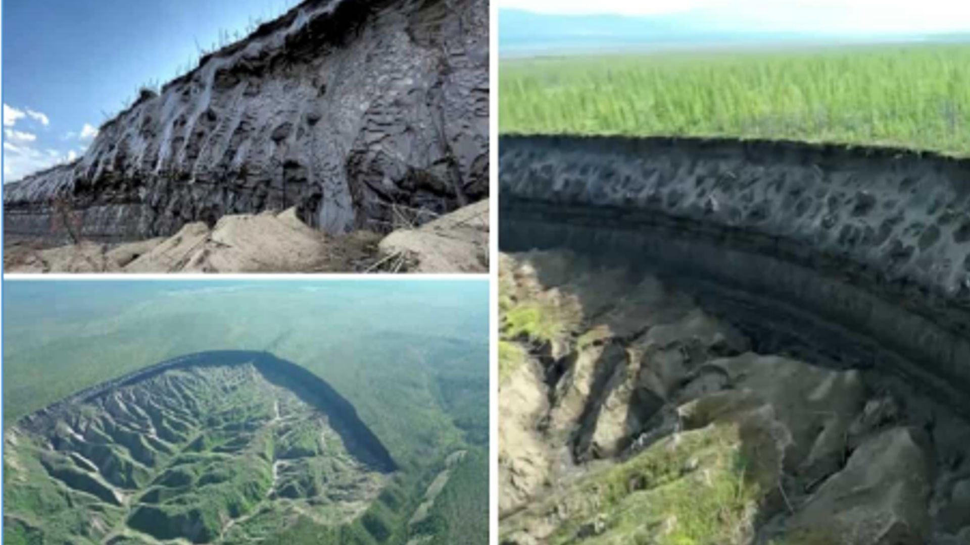 World's biggest permafrost crater